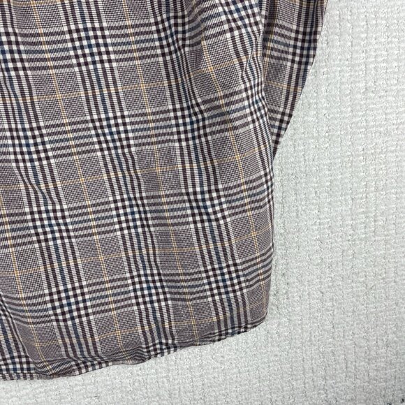 Viyella Shirt Mens M Red/Brown Plaid Wool Blend Flannel Made Canada - Picture 15 of 16